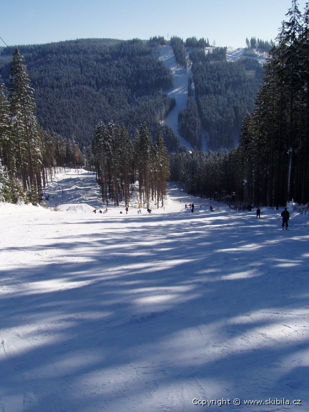 Ski arel Bl - Sjezdovka Jih, snowpark, v dlce Sever erven 
