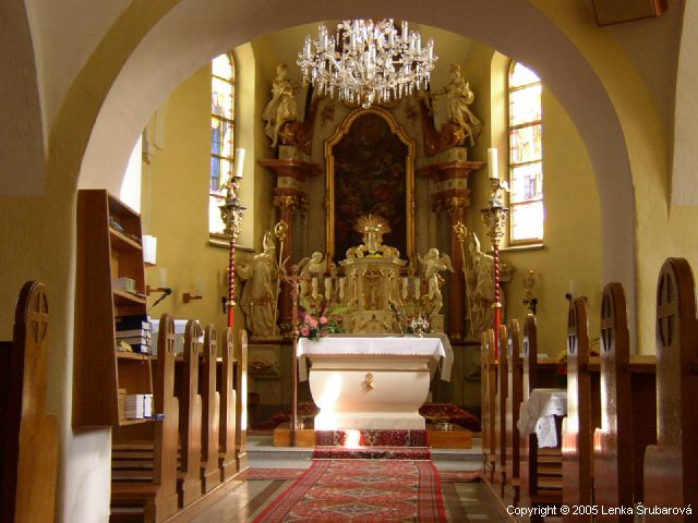 Interiér kostela